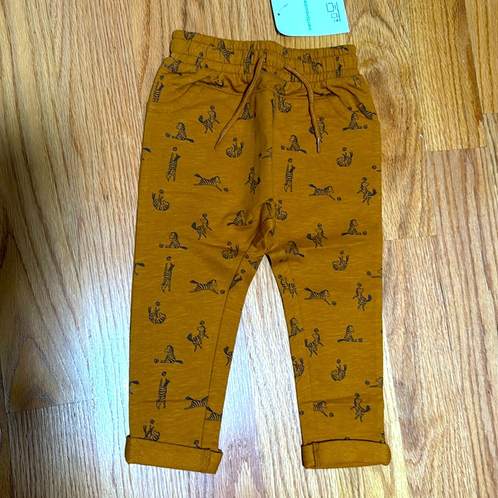 New warm 100% cotton toddler pants with pocket by Verbaudet